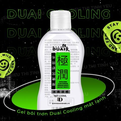 Gel bôi trơn Duai Cooling mát lạnh chai 220ml