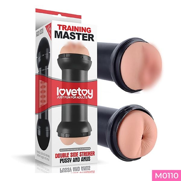 Âm đạo và hậu môn giả cầm tay Lovetoy Training Master mềm mịn