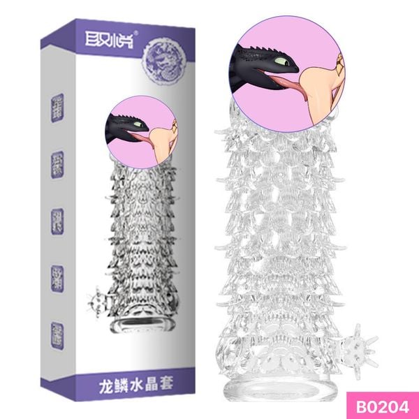 Bao cao su đôn dên Aichao dài 16.5 cm đầu trơn thân vân vảy rồng