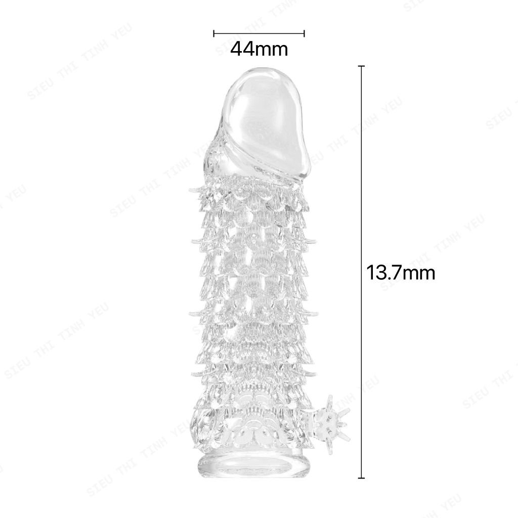Bao cao su đôn dên Aichao dài 16.5 cm đầu trơn thân vân vảy rồng