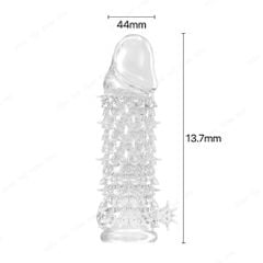 Bao cao su đôn dên Aichao dài 16.5 cm đầu trơn thân vân vảy rồng
