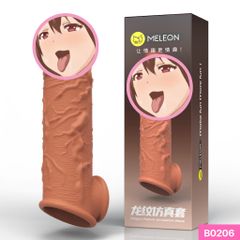 Bao cao su đôn dên Meleon dài 16.5cm thân gân