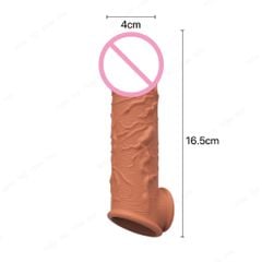 Bao cao su đôn dên Meleon dài 16.5cm thân gân