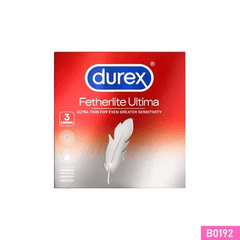 Bao cao su Durex Fetherlite Ultima ôm khít nhạy cảm Hộp 3 cái