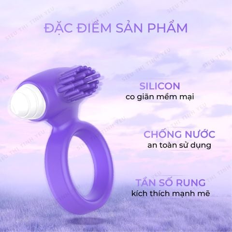 Vòng đeo Aichao kéo dài thời gian có rung đa chế độ gai nổi lớn dùng pin