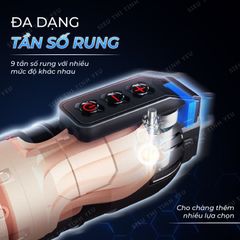 Âm đạo giả Leten Thunder rung đa chế độ có tiếng rên điều khiển từ xa pin sạc