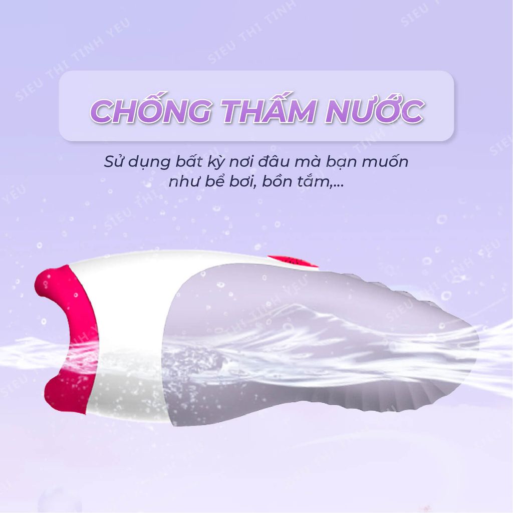 Âm đạo giả Leten Realistic Oral Sex 7 chế độ rung có gai mềm bên trong dùng pin sạc