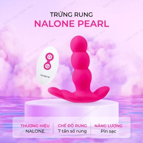 Trứng rung Nalone Pearl 7 chế độ rung điều khiển từ xa pin sạc màu hồng
