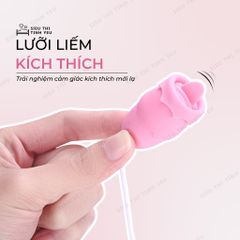 Trứng rung Yunkeda lồng đèn 2 đầu có lưỡi liếm điều khiển từ xa pin sạc