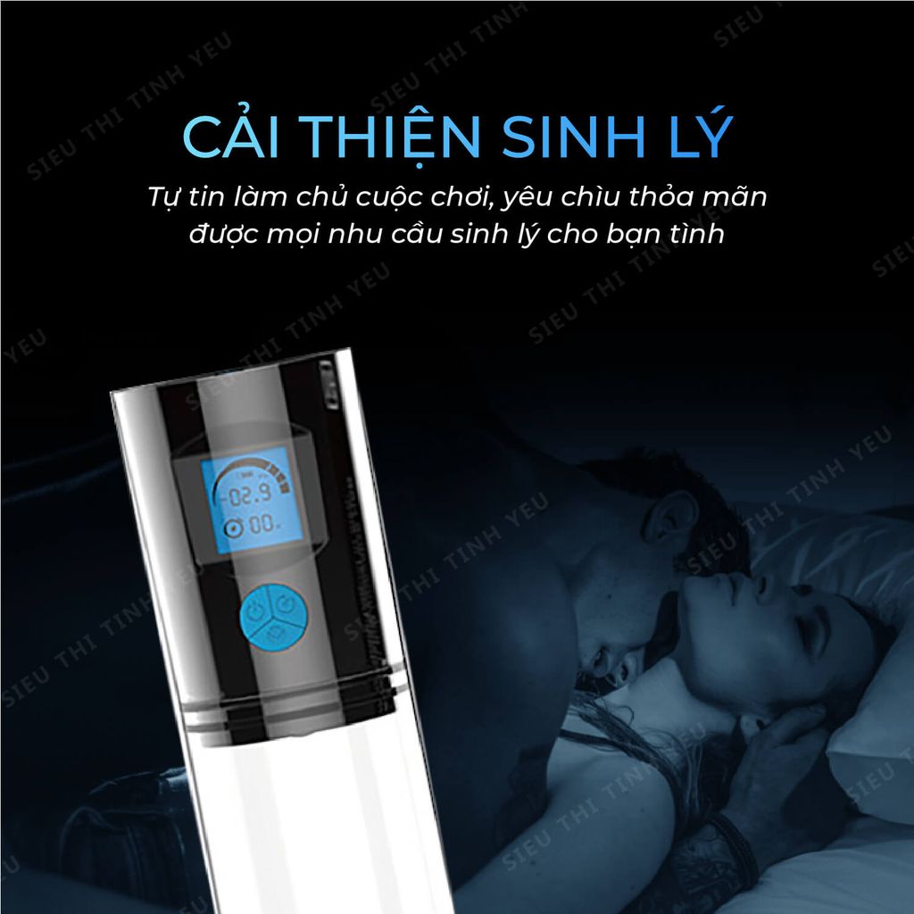 Máy tập dương vật Evo Penis Pump tự động màn hình LCD