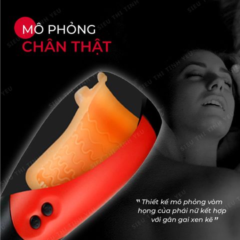 Miệng giả Baile Oral Sex Lover rung 30 chế độ dùng pin