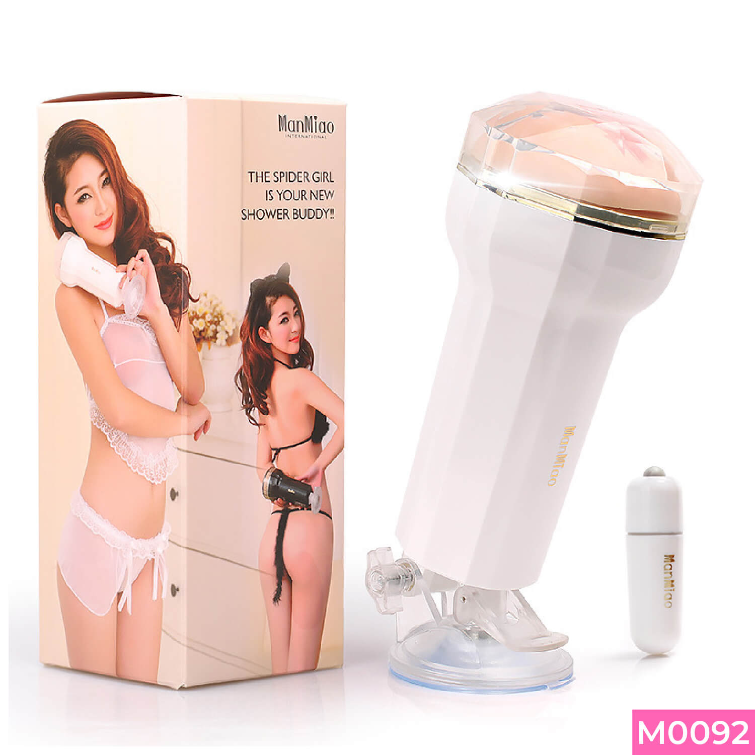 Âm đạo giả dính tường Manmiao Spider xoay 120 độ dùng pin