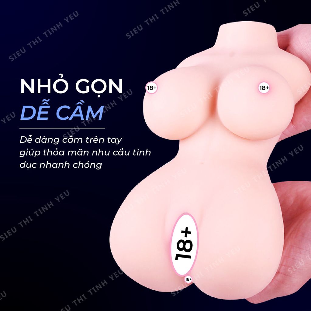 Âm đạo giả kèm ngực BJdoll 01 nguyên khối silicon mềm mịn 1,3 ký