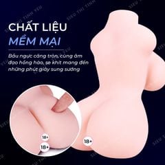 Âm đạo giả kèm ngực BJdoll 01 nguyên khối silicon mềm mịn 1,3 ký