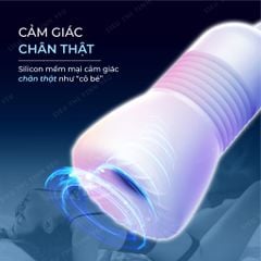 Âm đạo giả cầm tay Leten Nipple Sucking Cup Blue Mini hình núm vú trong suốt