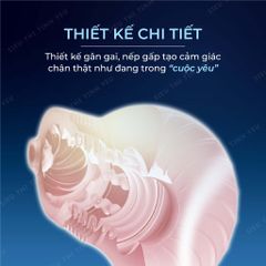 Âm đạo giả cầm tay Leten Nipple Sucking Cup Blue Mini hình núm vú trong suốt