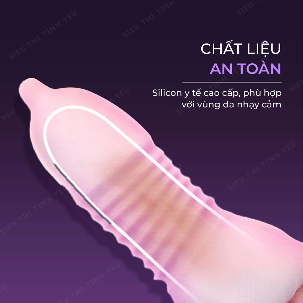 Âm đạo giả cầm tay Leten Nipple Sucking Cup Purple mini hình núm vú trong suốt