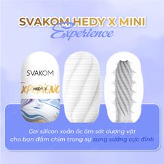 Âm đạo giả Svakom Hedy X hình dạng trứng mini mềm mịn Hộp 3 cái