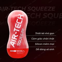 Âm đạo giả cầm tay Tenga Air-tech Squeeze mềm mịn