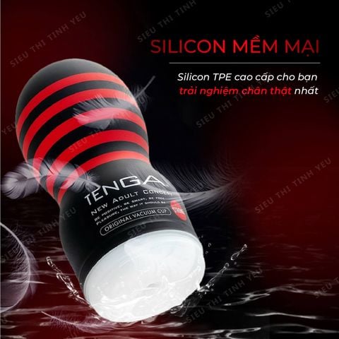 Âm đạo giả cầm tay Tenga Original Vacuum Cup mềm mịn