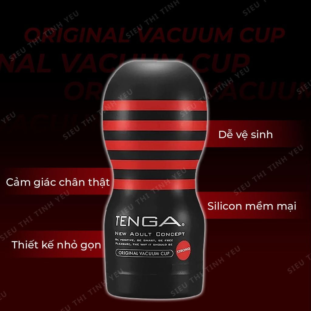 Âm đạo giả cầm tay Tenga Original Vacuum Cup mềm mịn