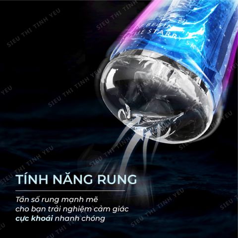 Âm đạo giả cầm tay Yeain Mad Storm trong suốt có rung