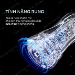 Âm đạo giả cầm tay Yeain Starry Sky trong suốt có rung