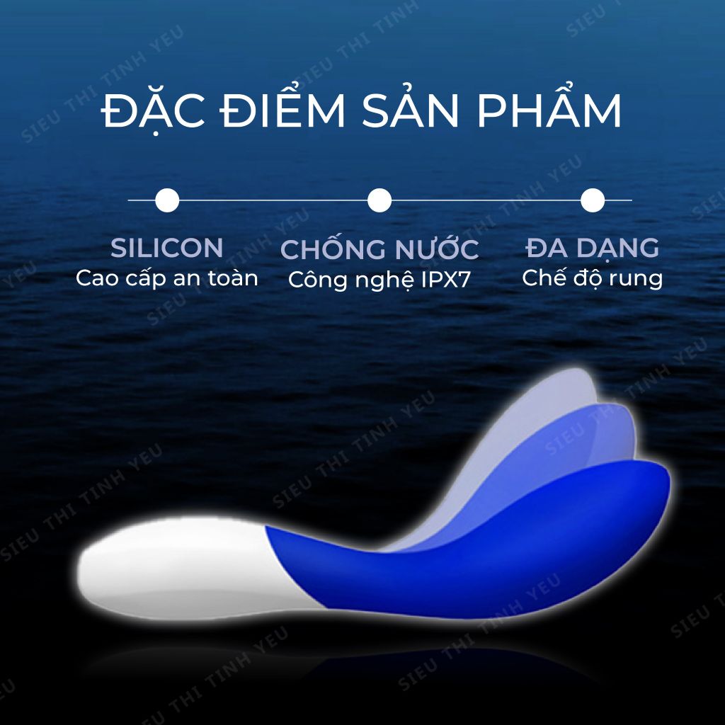 Dương vật giả cao cấp LeLo Mona Wave chuyển động theo sóng 8 chế độ rung dùng sạc