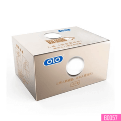 Bao cao su OLO 0.01 Ngọc trai siêu mỏng tăng kích thước 1.5cm Hộp 05 cái