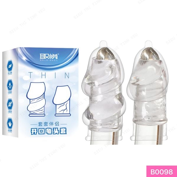 Bao cao su Aichao 6.3cm trong suốt