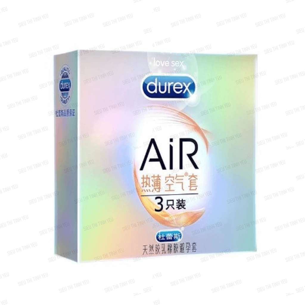Bao cao su Durex Air siêu mỏng mềm mịn Hộp 3 cái