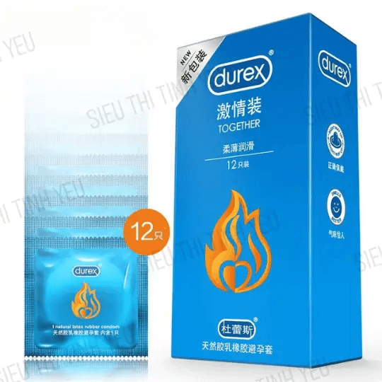 Bao cao su Durex Together mỏng và mềm mại Hộp 12 cái