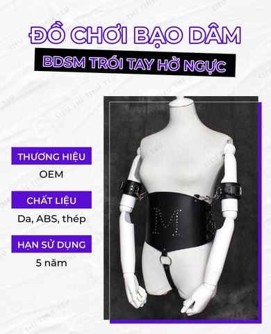 Bộ đồ chơi BDSM trói tay hở ngực