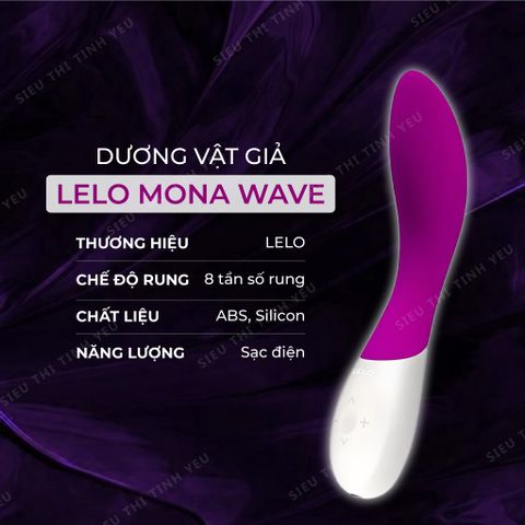 Dương vật giả cao cấp LeLo Mona Wave chuyển động theo sóng 8 chế độ rung dùng sạc