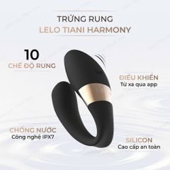 Trứng rung Lelo Tiani Harmony 10 chế độ rung kết nối app pin sạc màu đen