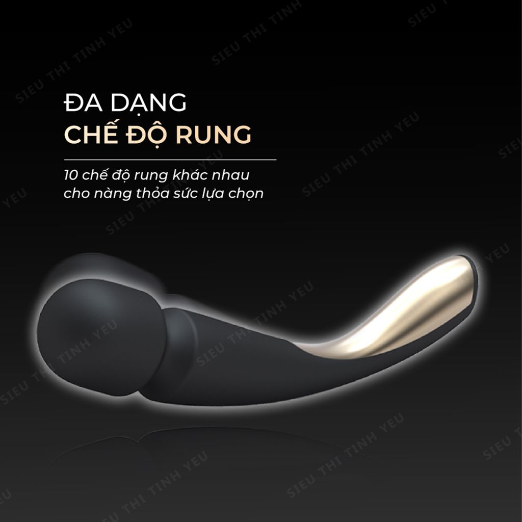 Chày rung cao cấp LeLo Smart Wand 2 rung 10 chế độ dùng pin sạc