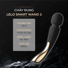 Chày rung cao cấp LeLo Smart Wand 2 rung 10 chế độ dùng pin sạc