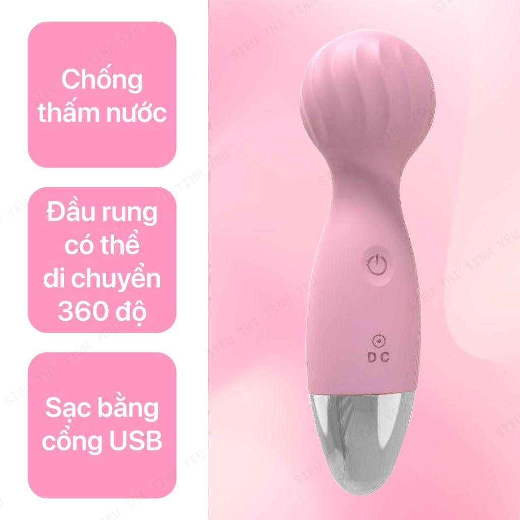 Chày rung mini cầm tay 12 tần số rung sạc điện