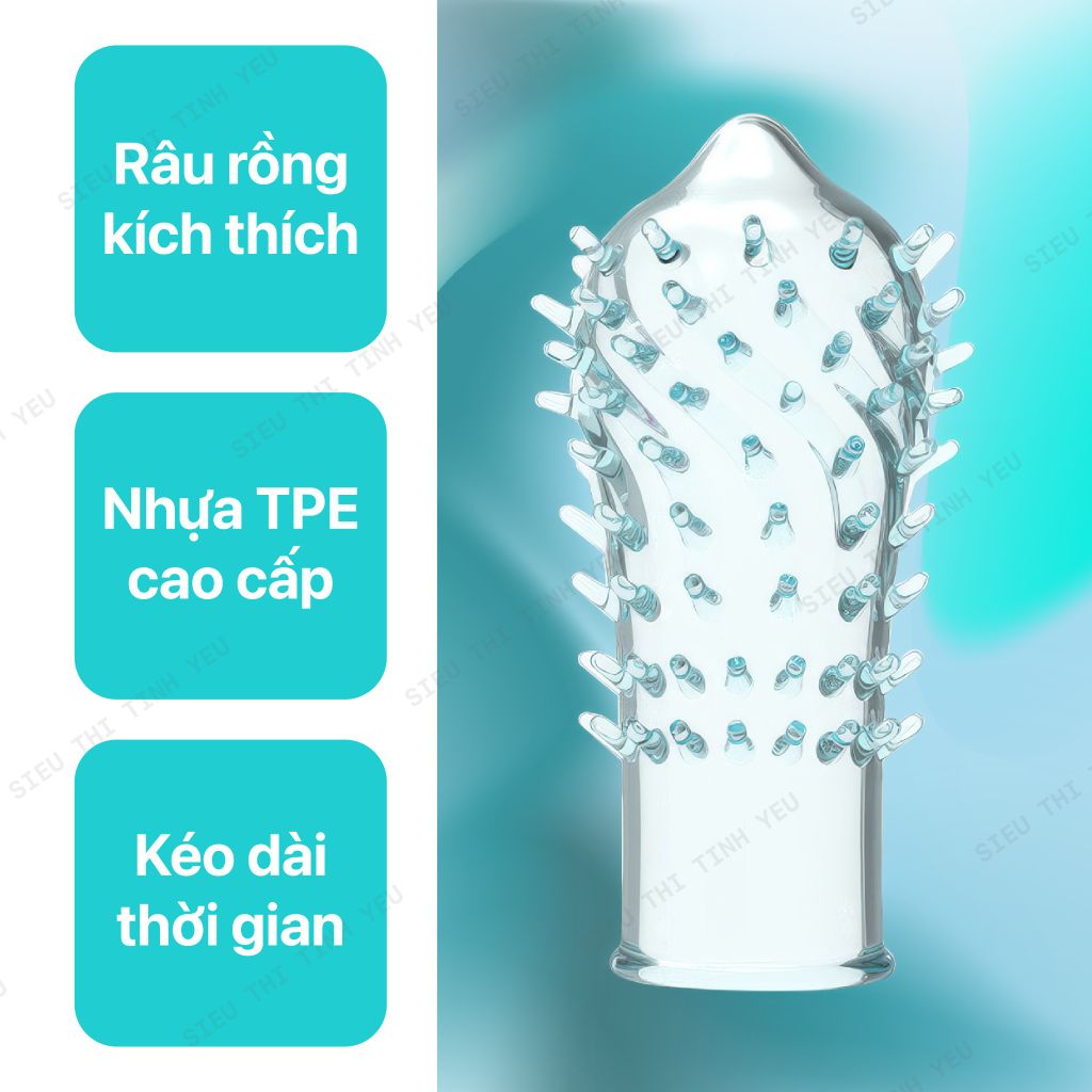 Bao cao su đôn dên siêu gai Hộp 1 cái