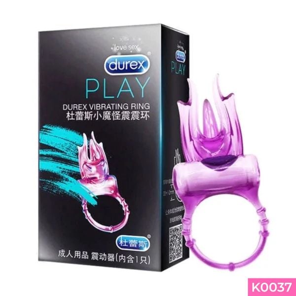 Vòng đeo Durex Vibrating Ring kéo dài thời gian có rung đa chế độ dùng pin