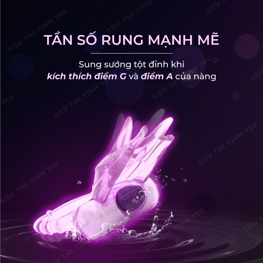 Vòng đeo Durex Vibrating Ring kéo dài thời gian có rung đa chế độ dùng pin