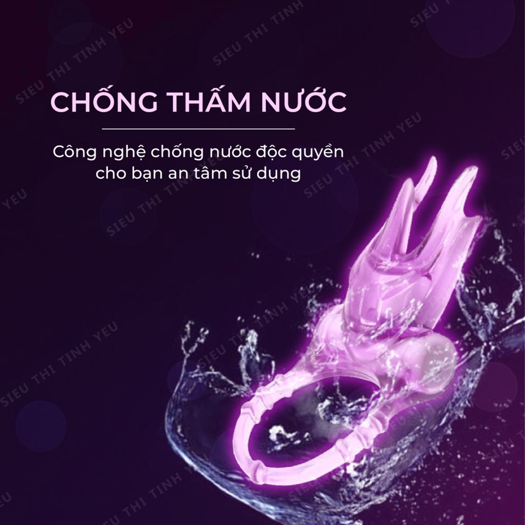 Vòng đeo Durex Vibrating Ring kéo dài thời gian có rung đa chế độ dùng pin