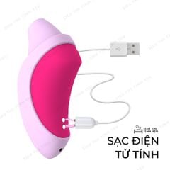 Máy massage điểm G Leten Peppa Pig bú liếm 7 chế độ  kèm trứng rung dùng pin sạc