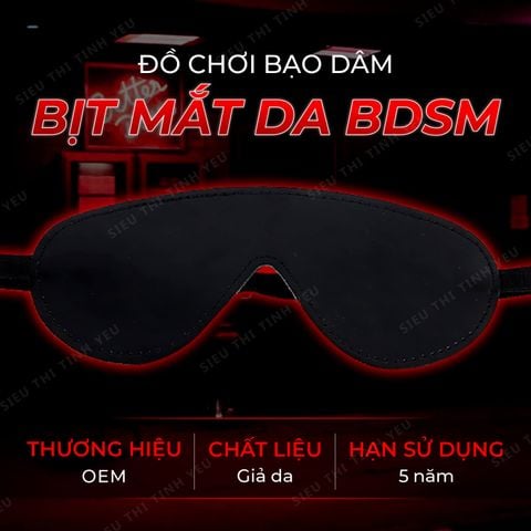 Đồ chơi BDSM bịt mắt da