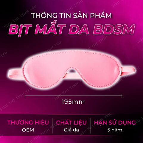 Đồ chơi BD.SM bịt mắt da