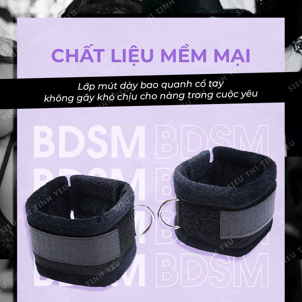 Đồ chơi BDSM còng tay treo tường