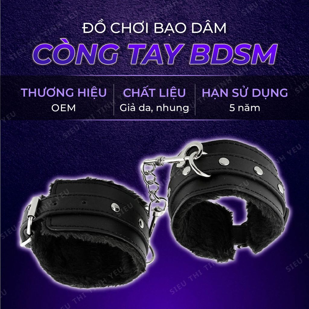 Đồ chơi BDSM còng tay