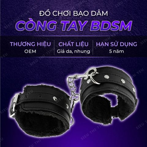 Đồ chơi BDSM còng tay