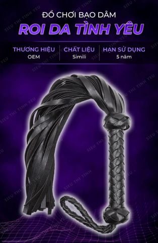 Đồ chơi BDSM roi da tình yêu màu đen