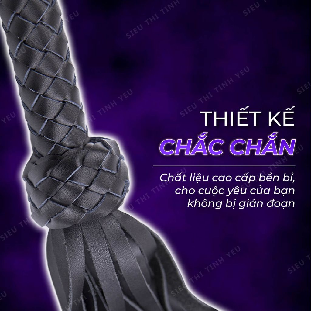 Đồ chơi BDSM roi da tình yêu màu đen